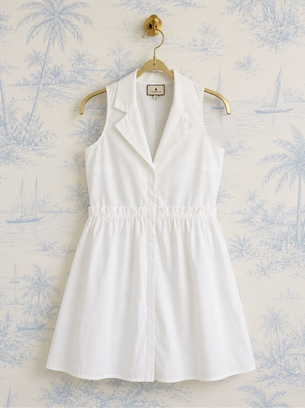 Nwot Tuckernuck White Oxford Sleeveless Shirtdress Xs $168